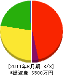 辻鉄工 貸借対照表 2011年6月期
