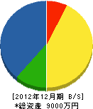 柴田工務所 貸借対照表 2012年12月期