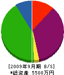小島板金塗装工業 貸借対照表 2009年9月期