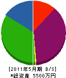 三井建設 貸借対照表 2011年5月期