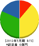 田近工務店 貸借対照表 2012年5月期