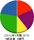 大崎電業 貸借対照表 2012年3月期