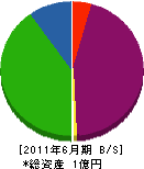 柳本土木 貸借対照表 2011年6月期