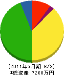 古川電機商会 貸借対照表 2011年5月期
