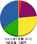 東総緑地 貸借対照表 2012年7月期