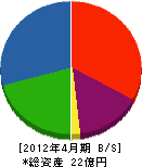 太昭組 貸借対照表 2012年4月期
