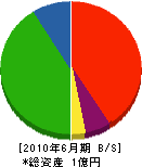 安井工務店 貸借対照表 2010年6月期