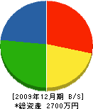 渡辺建設 貸借対照表 2009年12月期