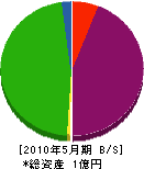 桝井建築事務所 貸借対照表 2010年5月期