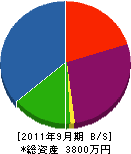 朝日工産 貸借対照表 2011年9月期