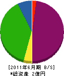 梅井建設 貸借対照表 2011年6月期