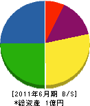 濱田水道工務店 貸借対照表 2011年6月期