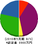 竹川造園 貸借対照表 2010年5月期