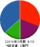 中島建設 貸借対照表 2010年3月期