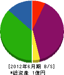 鈴木電気工事 貸借対照表 2012年6月期