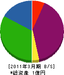 昭和商会 貸借対照表 2011年3月期