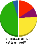 柴田組 貸借対照表 2010年4月期