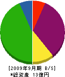 赤塚ボーリング 貸借対照表 2009年9月期