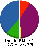 熊田工業 貸借対照表 2008年9月期