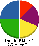 東菱電子 貸借対照表 2011年9月期