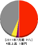 坂本電気商会 損益計算書 2011年7月期
