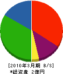 日動海運 貸借対照表 2010年3月期