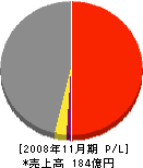 中部 損益計算書 2008年11月期
