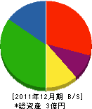 石川テント 貸借対照表 2011年12月期
