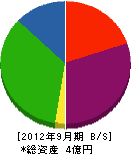 富士ロードサービス 貸借対照表 2012年9月期