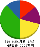 吉村産業 貸借対照表 2010年6月期