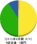 湯浅プロパン燃料 貸借対照表 2013年4月期
