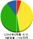 ミシマ総合土木 貸借対照表 2008年4月期