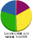 薄田興業 貸借対照表 2010年12月期