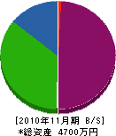 山六木材工業 貸借対照表 2010年11月期