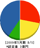 山田工務店 貸借対照表 2009年5月期