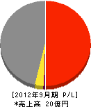 前田組 損益計算書 2012年9月期
