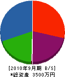 美斉津土建 貸借対照表 2010年9月期