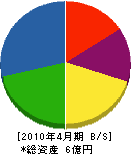 千代田工業 貸借対照表 2010年4月期