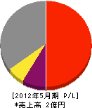 青田電気商会 損益計算書 2012年5月期