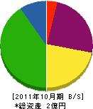 仲島土建 貸借対照表 2011年10月期