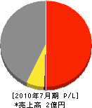 辻コーポレーション 損益計算書 2010年7月期