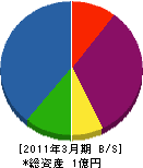 神奈川ボーリング工業 貸借対照表 2011年3月期
