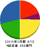 山洋電気 貸借対照表 2010年3月期