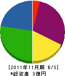 九州グラウト 貸借対照表 2011年11月期