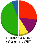 コニシ 貸借対照表 2010年12月期