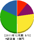 勝賀瀬建設 貸借対照表 2011年12月期
