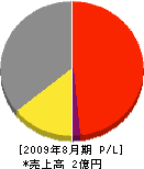 大井電業社 損益計算書 2009年8月期