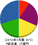 二ノ倉開発 貸借対照表 2010年3月期