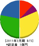 フローテクノ吉水 貸借対照表 2011年3月期