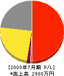 花嶋起業 損益計算書 2009年7月期